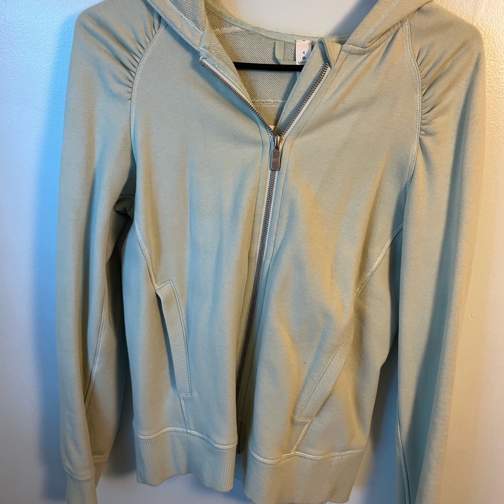 Lululemon seafoam colored zip up